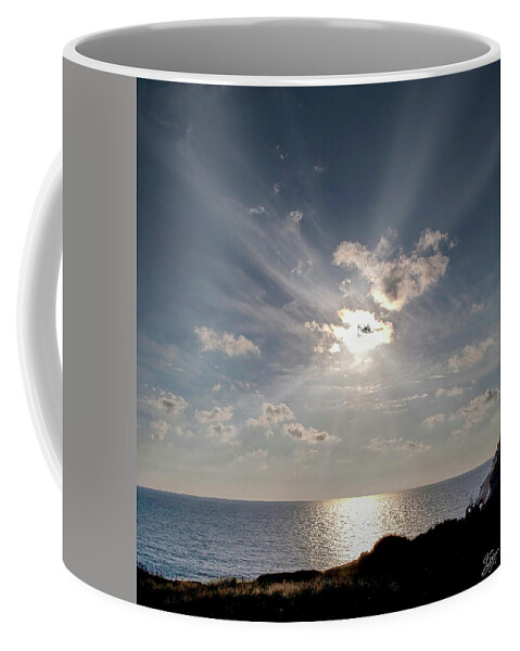 Endre Coffee Mug featuring the photograph Lebanon Border Sunset by Endre Balogh