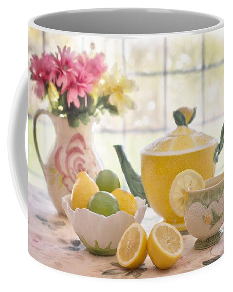Cute Coffee Mug featuring the photograph Lemon tea by Top Wallpapers