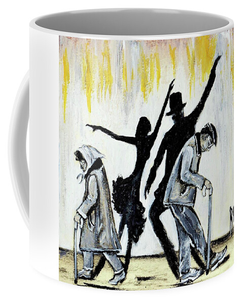 Love Coffee Mug featuring the painting Lets Get Back To THIS by Artist RiA