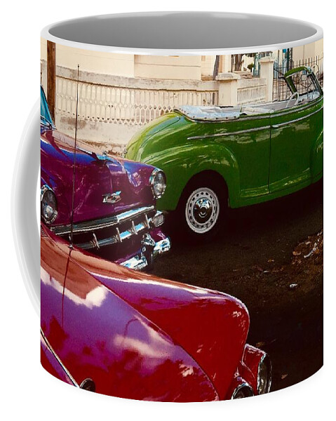 Cuba Coffee Mug featuring the photograph Lets Ride by Kerry Obrist