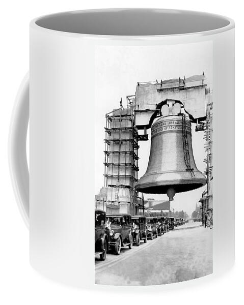 Parade Coffee Mug featuring the painting Liberty Bell Arch, Philadelphia, PA #1 by Unknown