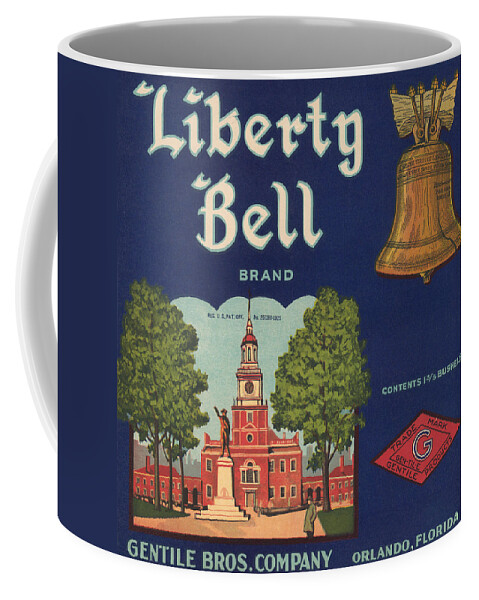 Liberty Coffee Mug featuring the painting Liberty Bell Brand by Unknown