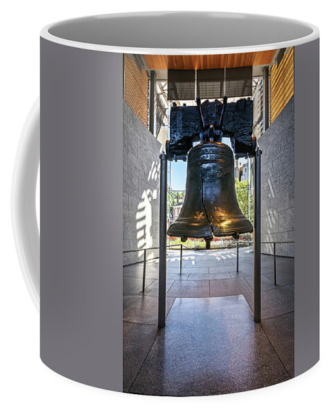 Estock Coffee Mug featuring the digital art Liberty Bell, Philadelphia, Pa by Claudia Uripos