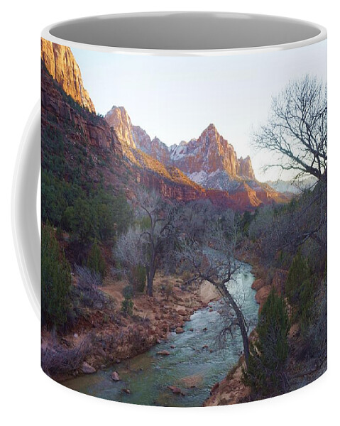 River Coffee Mug featuring the photograph Light and water by Fred Bailey