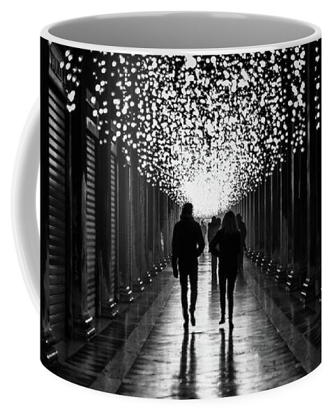 Symmetry Coffee Mug featuring the photograph Light, shadows and symmetry by Lyl Dil Creations