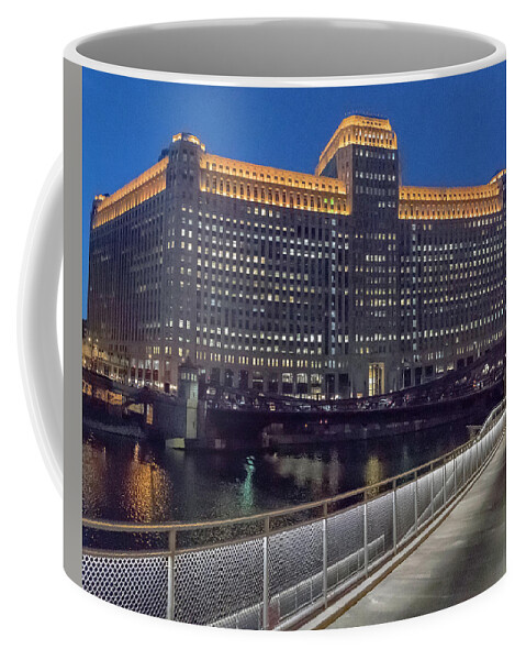 Chicago Coffee Mug featuring the photograph Lighted Walk by Laura Hedien