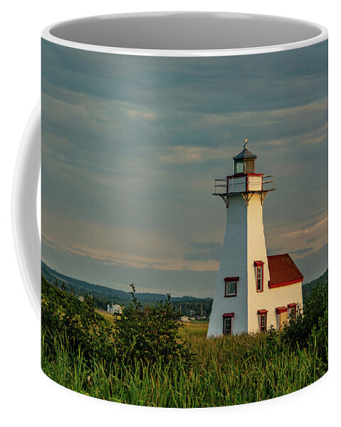 New London Coffee Mug featuring the photograph Lighthouse Love by Marcy Wielfaert