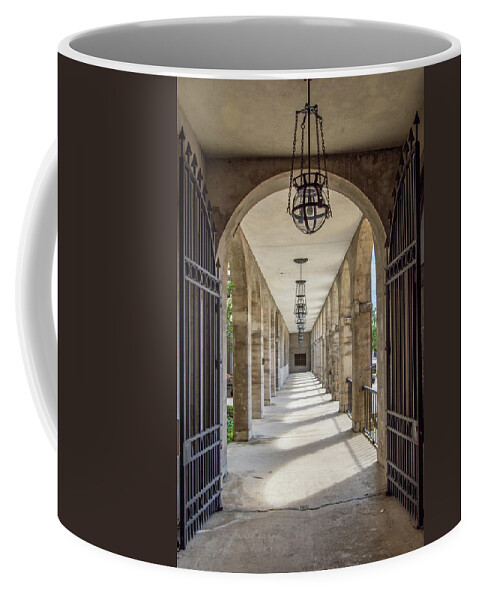 St Augustine Coffee Mug featuring the photograph Lightner Museum Corridor by David Hart