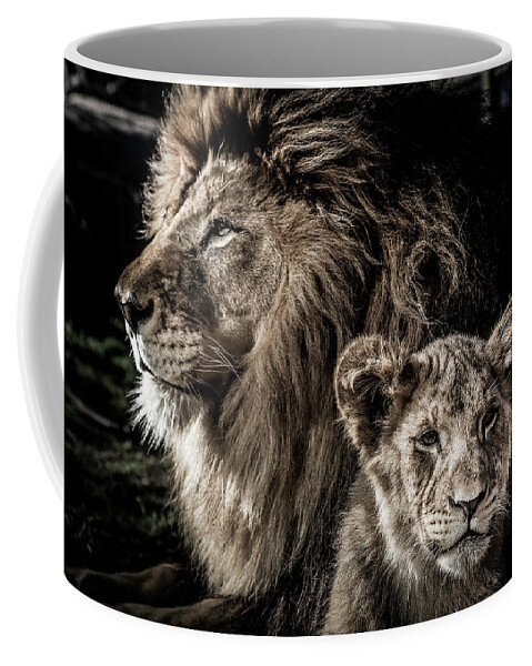 Africa Coffee Mug featuring the photograph Like Father, Like Son by Ron Pate