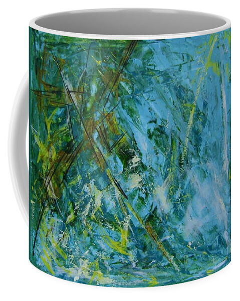 Listen I Coffee Mug featuring the painting Listen I by Therese Legere