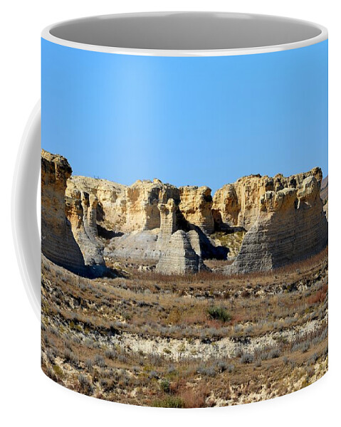 Little Jerusalem Badlands State Park Coffee Mug featuring the photograph Little Jerusalem Badlands State Park by Keith Stokes