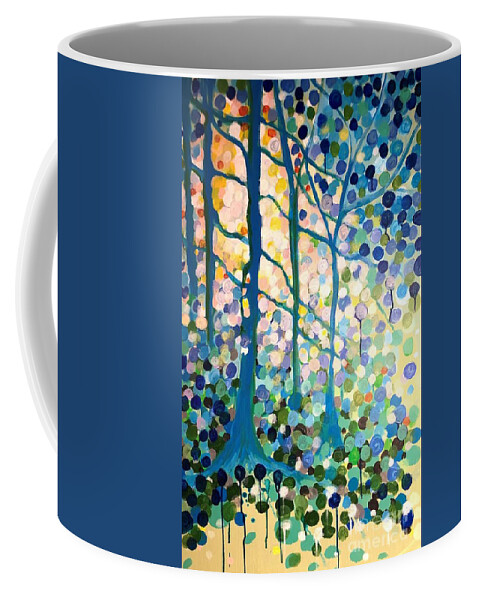 Live In The Light Coffee Mug featuring the painting Live in the Light by Jacqui Hawk