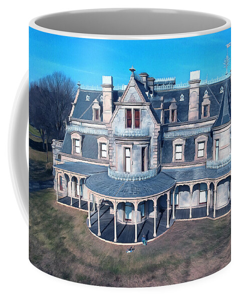 Chateau Coffee Mug featuring the photograph Lockwood Mathews Mansion by Aleksander Rotner