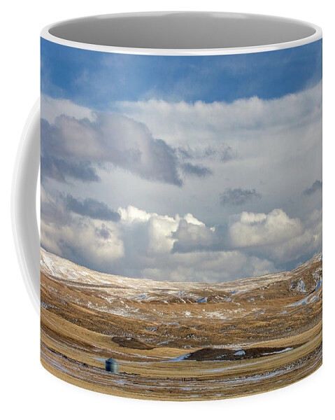 Grain Bine Coffee Mug featuring the photograph Lone Bin Surrounded by Todd Klassy