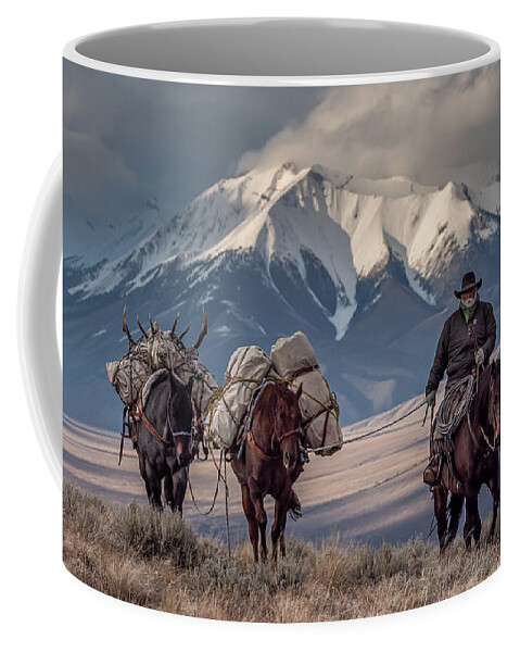 Western Coffee Mug featuring the photograph Long Day's Journey by Pam DeCamp