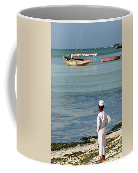  Coffee Mug featuring the photograph Looking at the Sea by Eric Pengelly