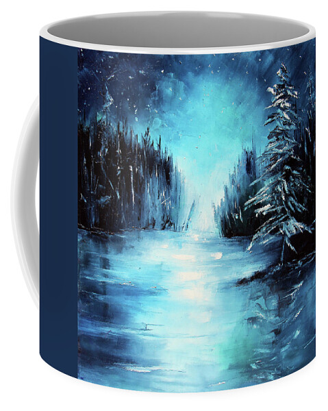 Landscape Coffee Mug featuring the painting Looking Up by Meaghan Troup