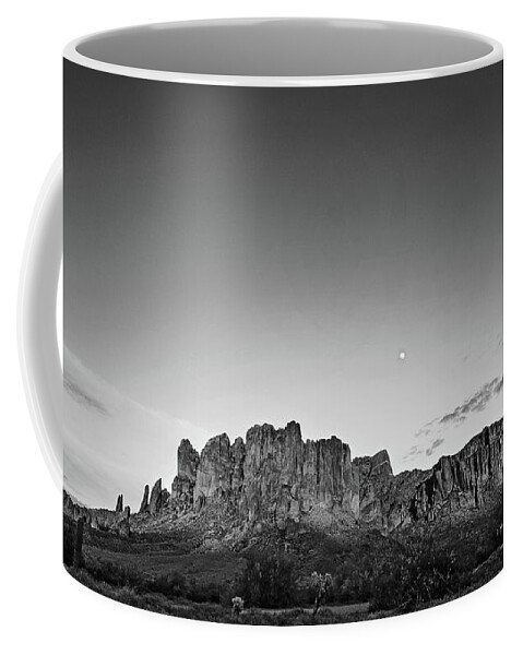 Superstitions Coffee Mug featuring the photograph Lost Dutchman by Angie Schutt