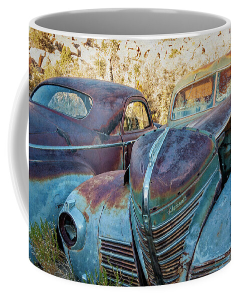 Vintage Old Cars Coffee Mug featuring the photograph Lost in Time by Sandra Selle Rodriguez