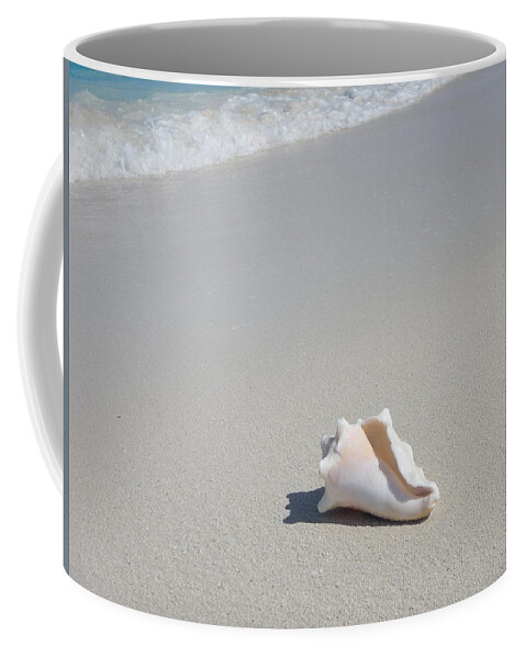 Sand Coffee Mug featuring the photograph Lounging on the sand by Patricia Caron