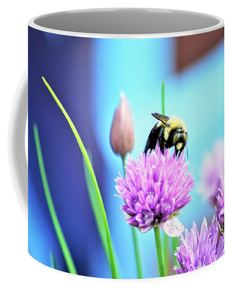 Chives Coffee Mug featuring the photograph Love my Chives by Merle Grenz