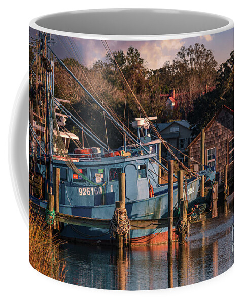 Shem Creek Coffee Mug featuring the photograph Lowcountry Shem Creek - Salt Life by Dale Powell