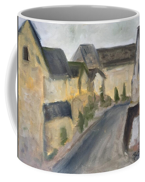 Cotswold Coffee Mug featuring the painting Lower Slaughter by Roxy Rich