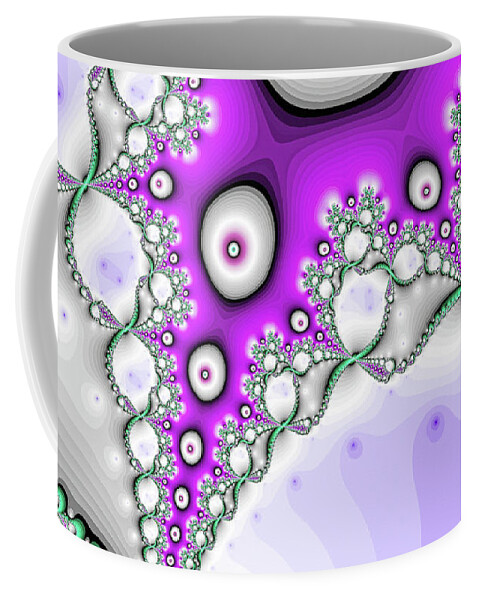 Abstract Coffee Mug featuring the digital art Luminous Dive Fine Art by Don Northup