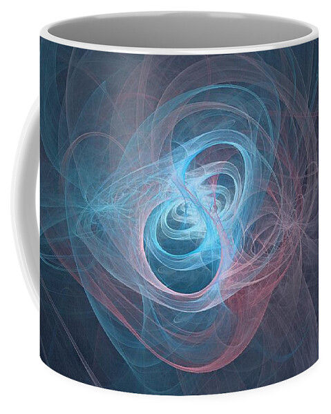  Coffee Mug featuring the digital art Luminous Gyroscope by Doug Morgan