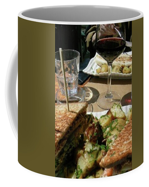 Delorys Welch Tyson Artist Coffee Mug featuring the photograph Lunch by Delorys Tyson