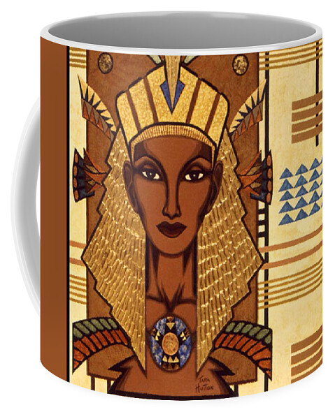 Egyptian Coffee Mug featuring the painting Luxor DeLuxe by Tara Hutton