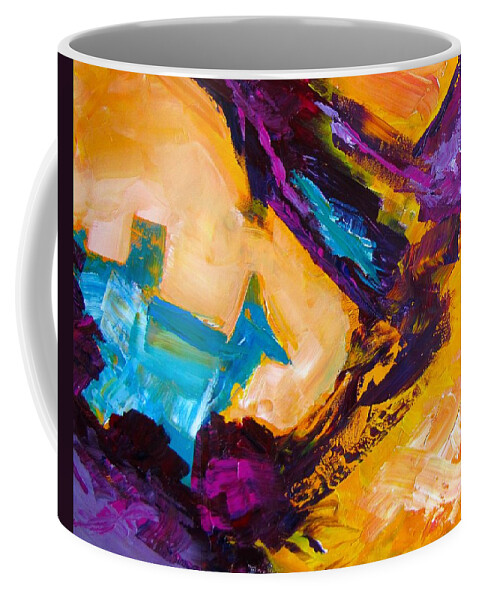 Blue Coffee Mug featuring the painting Mad Dogs and Englishmen by Barbara O'Toole
