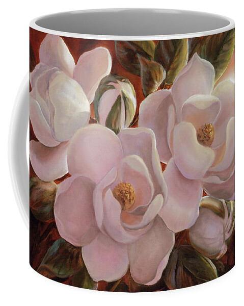 Magnolia Coffee Mug featuring the painting Magnolia Sunrise by Lynne Pittard
