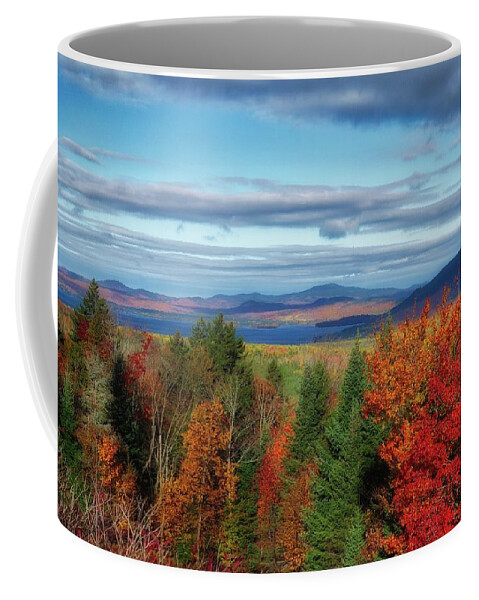 Landscape Coffee Mug featuring the photograph Maine Fall Foliage by Russel Considine