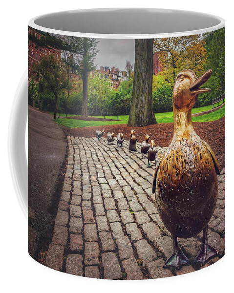 Boston Coffee Mug featuring the photograph Make Way For Ducklings in Boston by Carol Japp