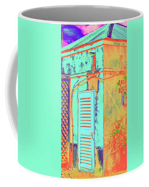 Man Shed Coffee Mug featuring the photograph Man Shed by Debra Grace Addison
