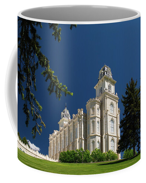 Temple Coffee Mug featuring the photograph Manti Utah Temple by Nathan Abbott