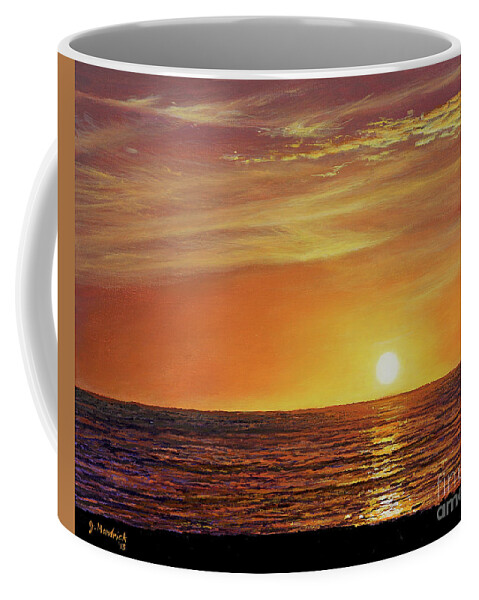 Sunset Coffee Mug featuring the painting Marco Island Sunset by Joe Mandrick
