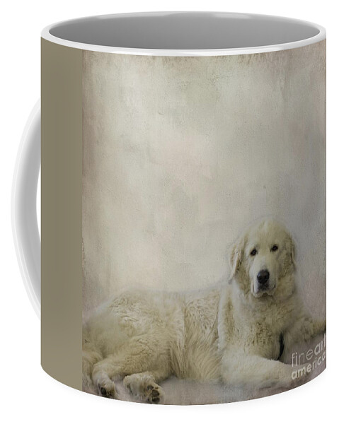 Maremma Sheepdog Coffee Mug featuring the photograph Maremma Sheepdog by Eva Lechner
