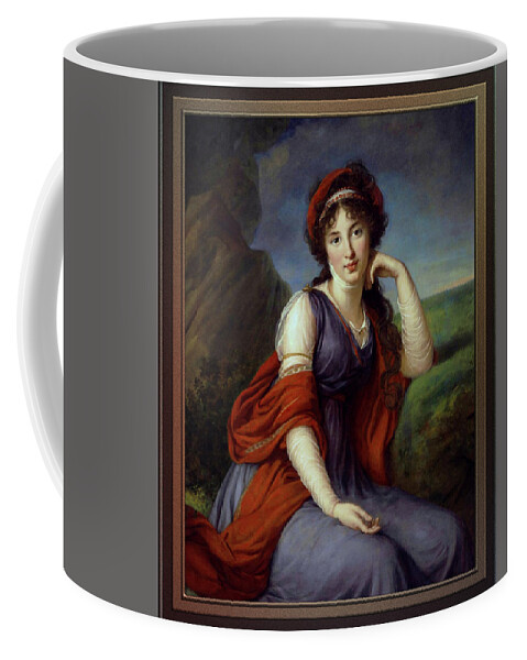 Maria Razumovskaya Coffee Mug featuring the painting Maria Razumovskaya by Elisabeth-Louise Vigee Le Brun by Rolando Burbon