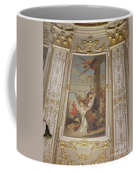 Angel Coffee Mug featuring the painting Martyrdom Of St. John, Bishop Of Bergamo by Giovanni Battista Tiepolo