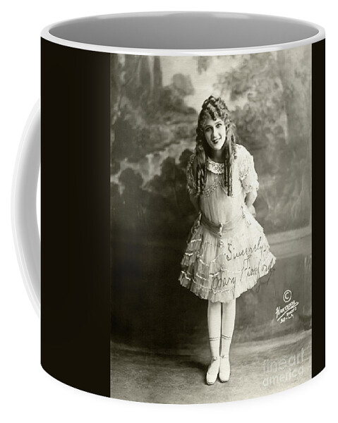 Mary Pickford Coffee Mug featuring the photograph Mary Pickford - 1910s by Sad Hill - Bizarre Los Angeles Archive