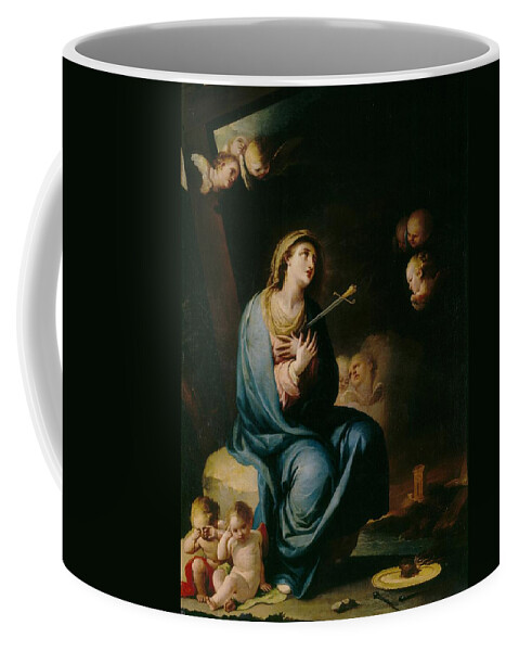 Jose Camaron Boronat Coffee Mug featuring the painting 'Mater Dolorosa', 1785-1790, Spanish School, Oil on canvas, 162 cm x 115 c... by Jose Camaron Bonanat -1731-1803-