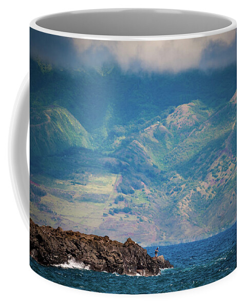 Hawaii Coffee Mug featuring the photograph Maui Fisherman by Jeff Phillippi