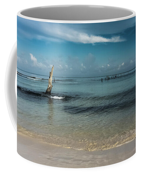 Skyline Coffee Mug featuring the photograph Mayan shore 3 by Silvia Marcoschamer