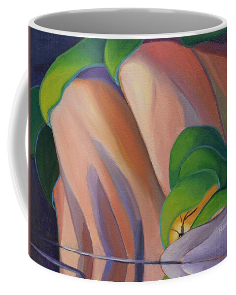 Mazinaw Rock Coffee Mug featuring the painting Mazinaw Rock II by Barbel Smith