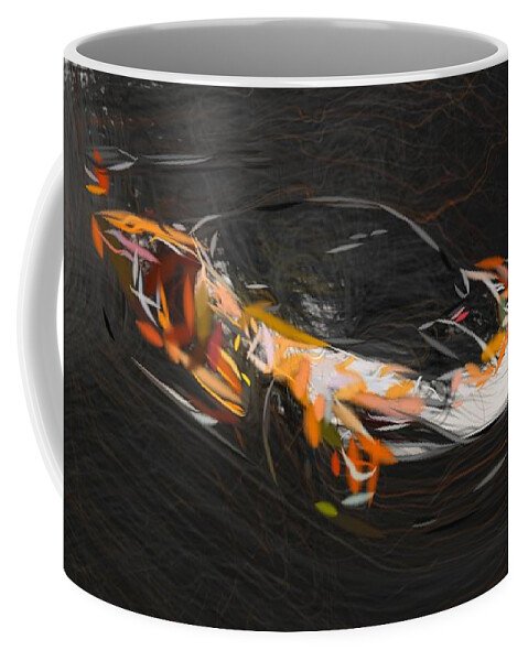 Mclaren Coffee Mug featuring the digital art McLaren Senna GTR Drawing by CarsToon Concept