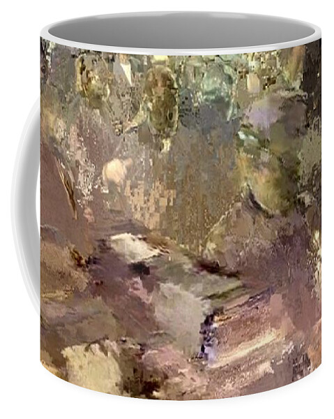 Assembly Coffee Mug featuring the painting Meeting by Archangelus Gallery