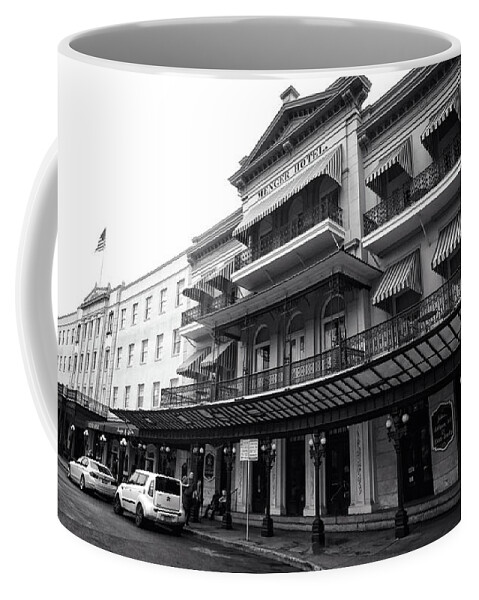 Architechture Coffee Mug featuring the photograph Menger Hotel by George Taylor