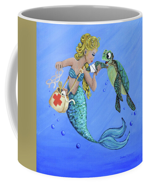 Mermaid Nurse Coffee Mug by Donna Tucker - Fine Art America
